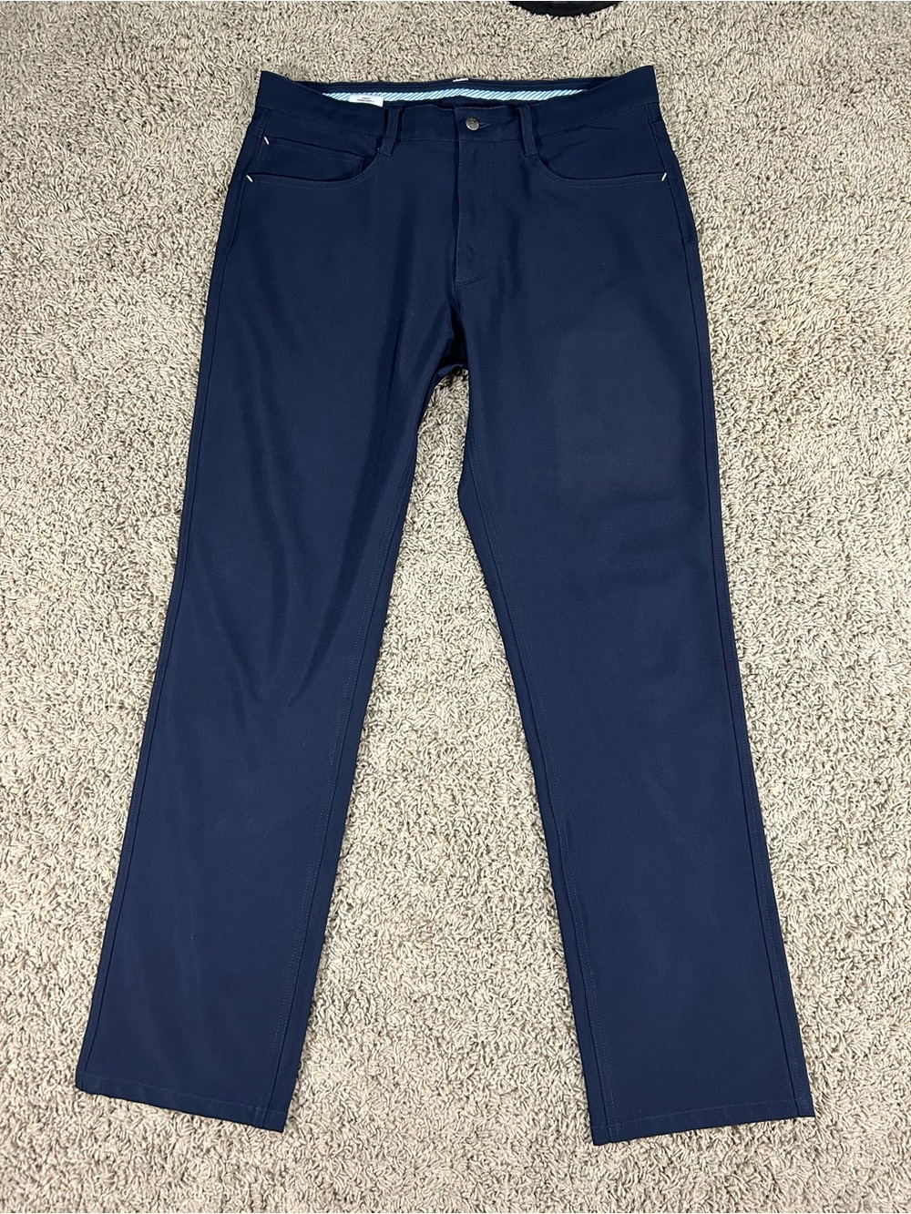 FootJoy FJ Golf Pants Mens 34x31 Denim Blue Performance Stretch 5-Pocket Trouser